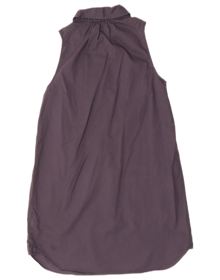 CALVIN KLEIN Vestido feminino sem mangas com camisa pulôver Reino Unido 10 pequeno azul marinho