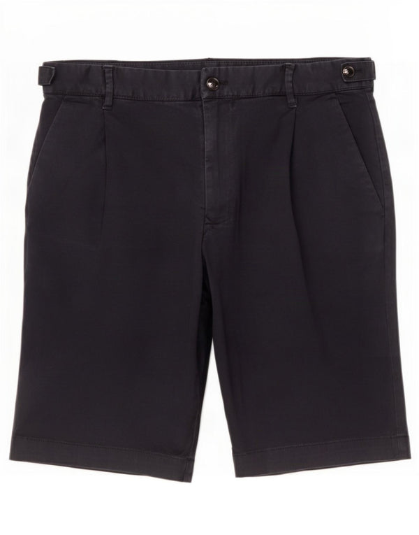 Zara Mens Chino Shorts EU 42 Grande W32 Azul Marinho Algodão