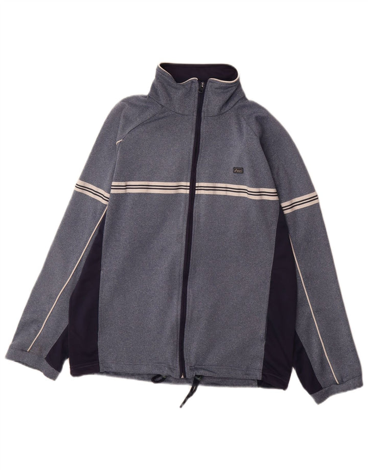 Jaqueta Asics Mens Tracksuit Top Azul Médio Colourblock