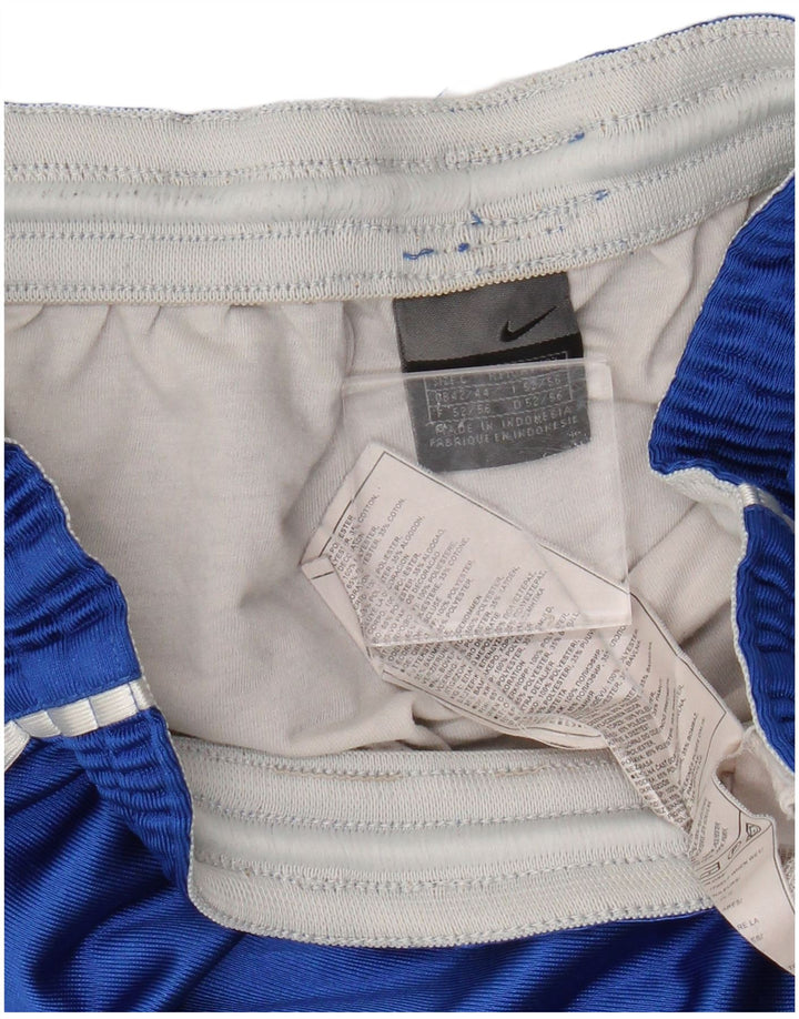 Shorts esportivos masculinos Nike grande poliéster azul