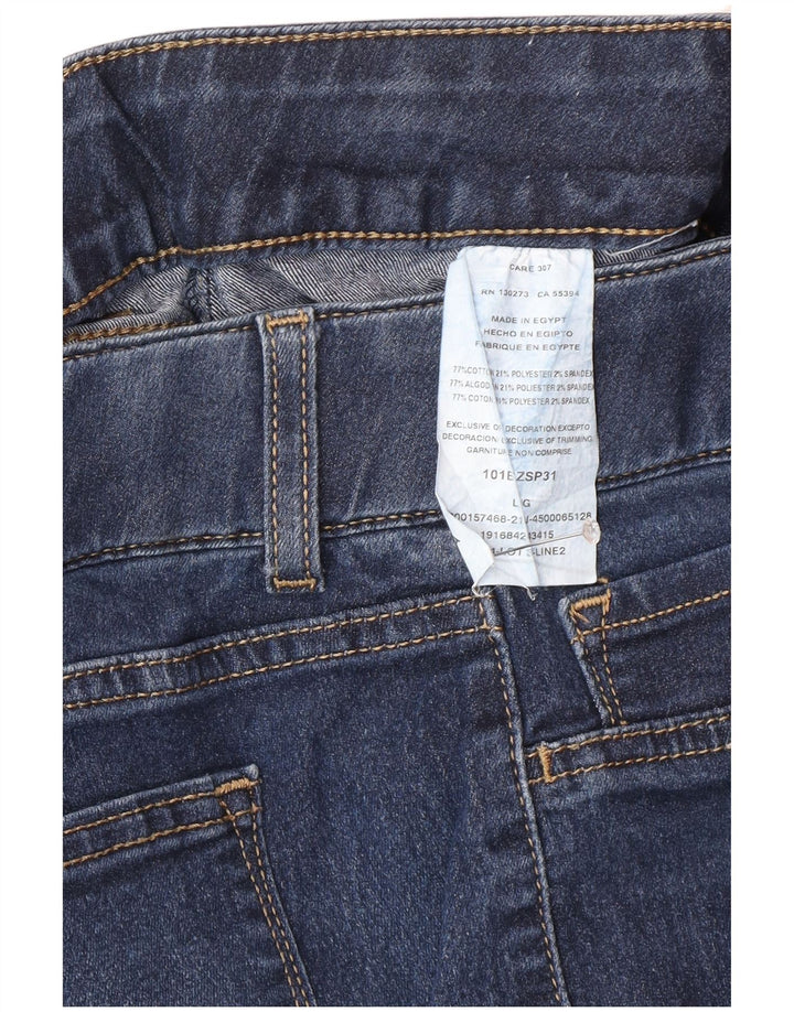 Lee Womens Skinny Jeans Grande W34 L30 Azul Marinho Algodão