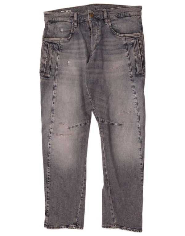 Jeans retos masculinos G-Star W31 L30 algodão azul