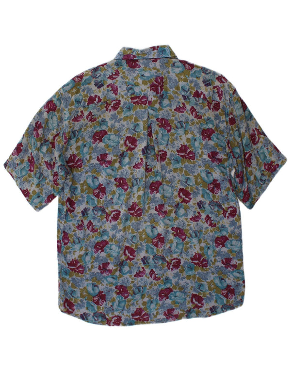 Mac Fashion Mens Short Sleeve Shirt Small Multicoloured Floral