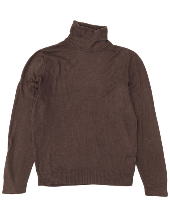 Suéter masculino Marks & Spencer com gola redonda e acrílico cinza médio