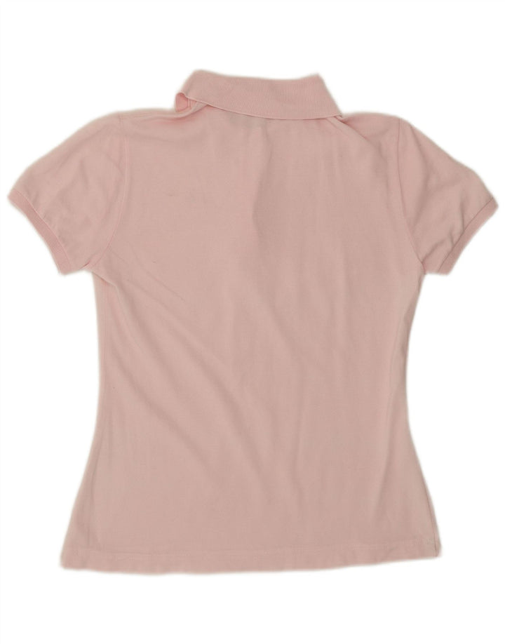 Camisa polo feminina Lacoste tamanho 40 algodão rosa médio