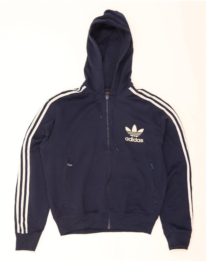 ADIDAS Mens Tracksuit Top Jacket Médio Azul Marinho Poliéster