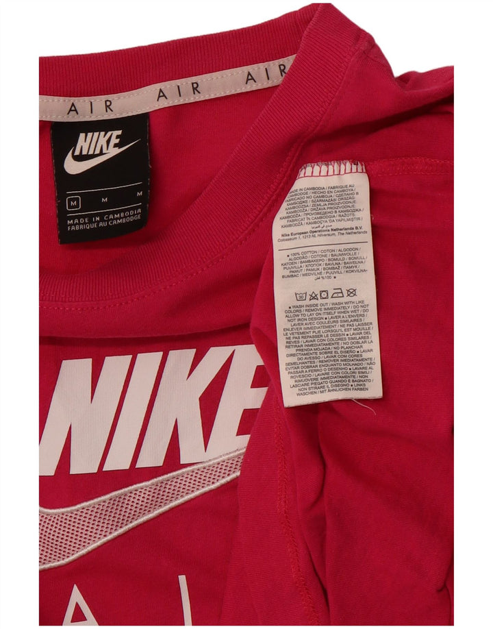 Camiseta masculina Nike Air Graphic Top Médio Algodão Rosa