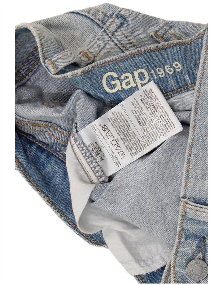 Jeans Slim Feminino Gap W24 L30 Azul Algodão