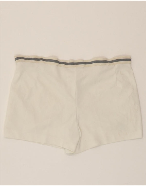 AUSTRALIAN L'ALPINA Shorts masculino casual de ajuste padrão IT 52 XL W34 branco