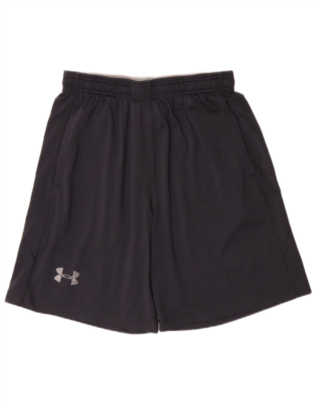 Shorts esportivos masculinos UNDER ARMOUR pequenos esportes pretos de poliéster