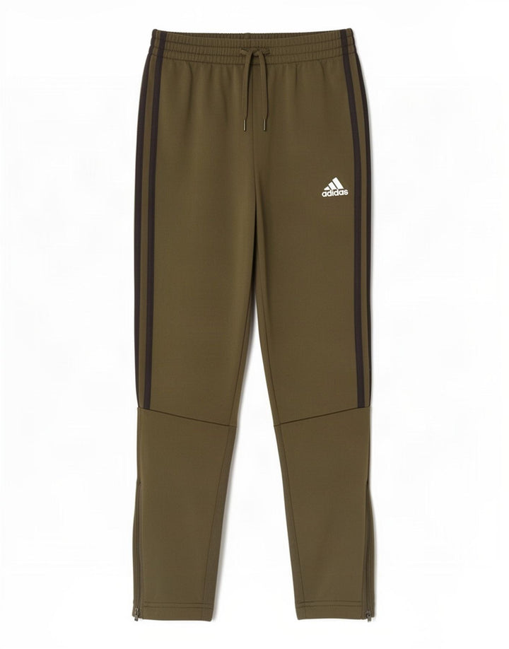 Calças de treino Adidas meninos 11-12 anos cáqui poliéster