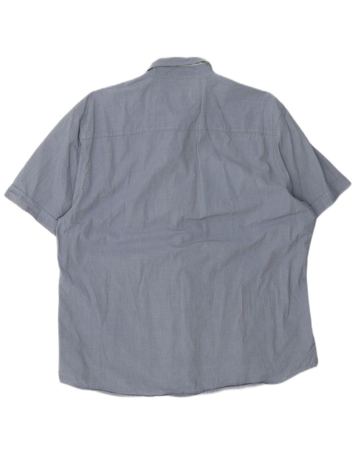 Camisa masculina de manga curta NORTH SAILS 2XL algodão azul
