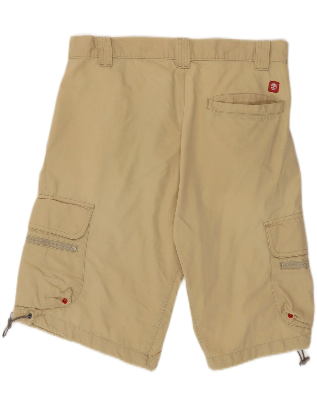 Timberland Mens Cargo Shorts W32 Médio Algodão Bege