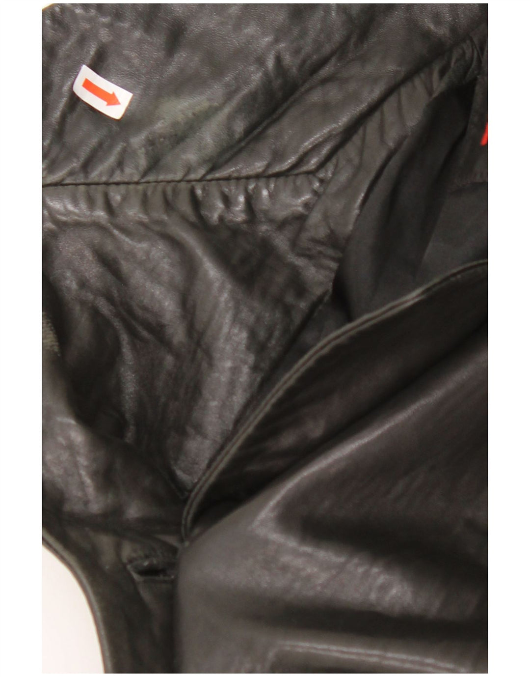 Jaqueta blazer feminina de couro com 3 botões MAURITIUS Reino Unido 18 XL couro preto