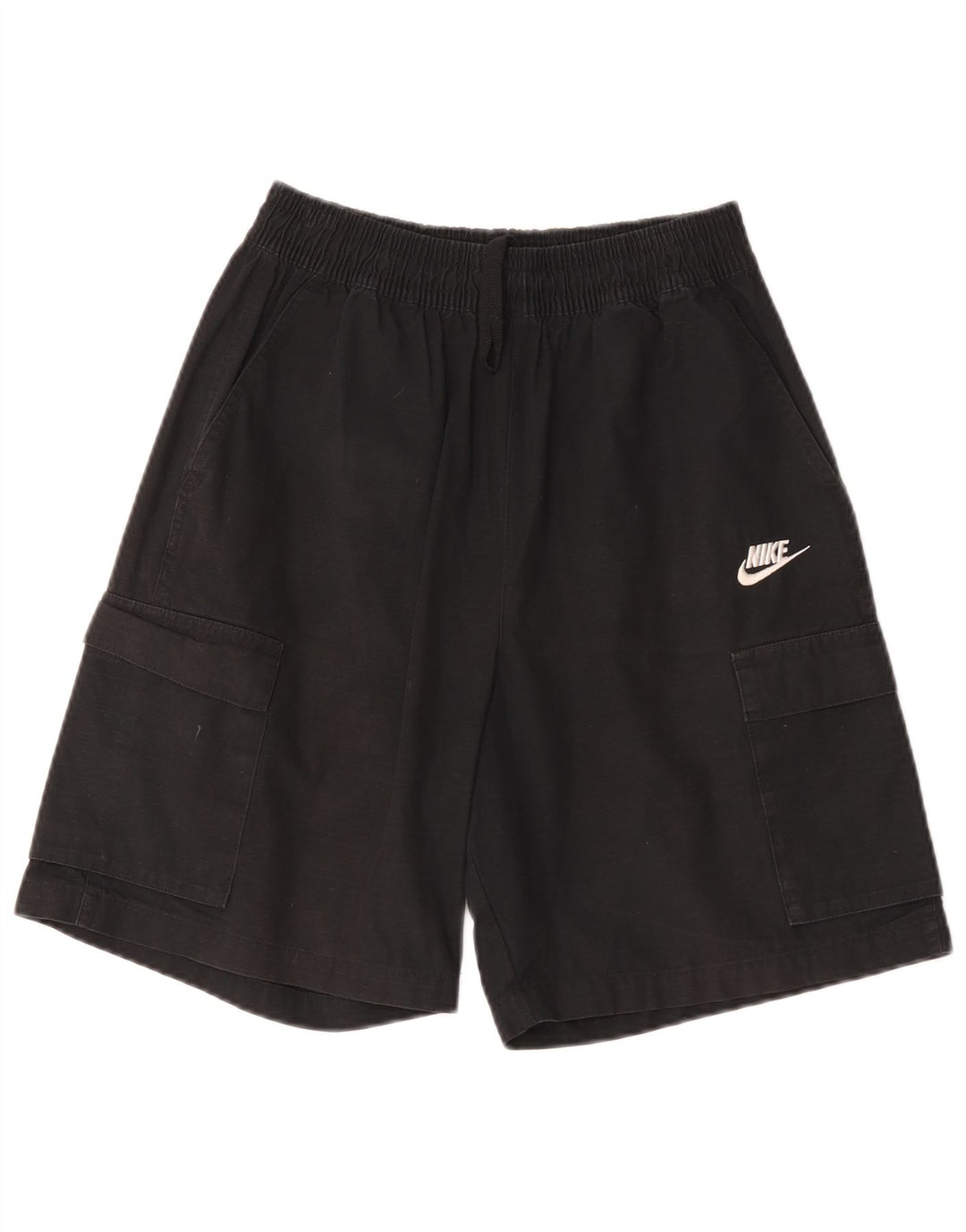 Shorts cargo masculino Nike pequeno W27 algodão preto