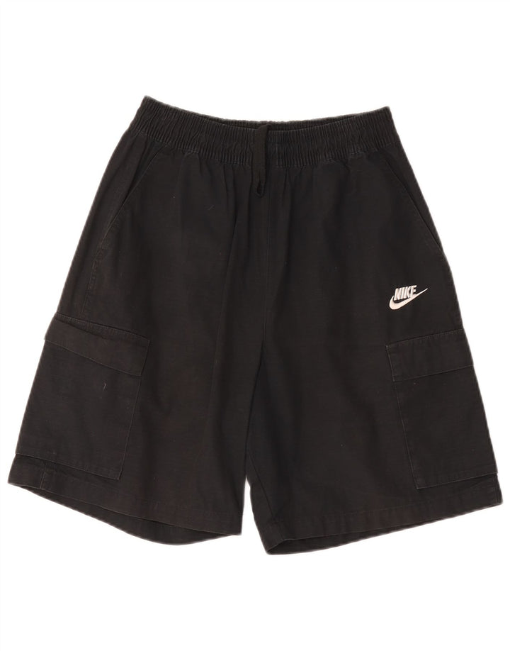 Shorts cargo masculino Nike pequeno W27 algodão preto