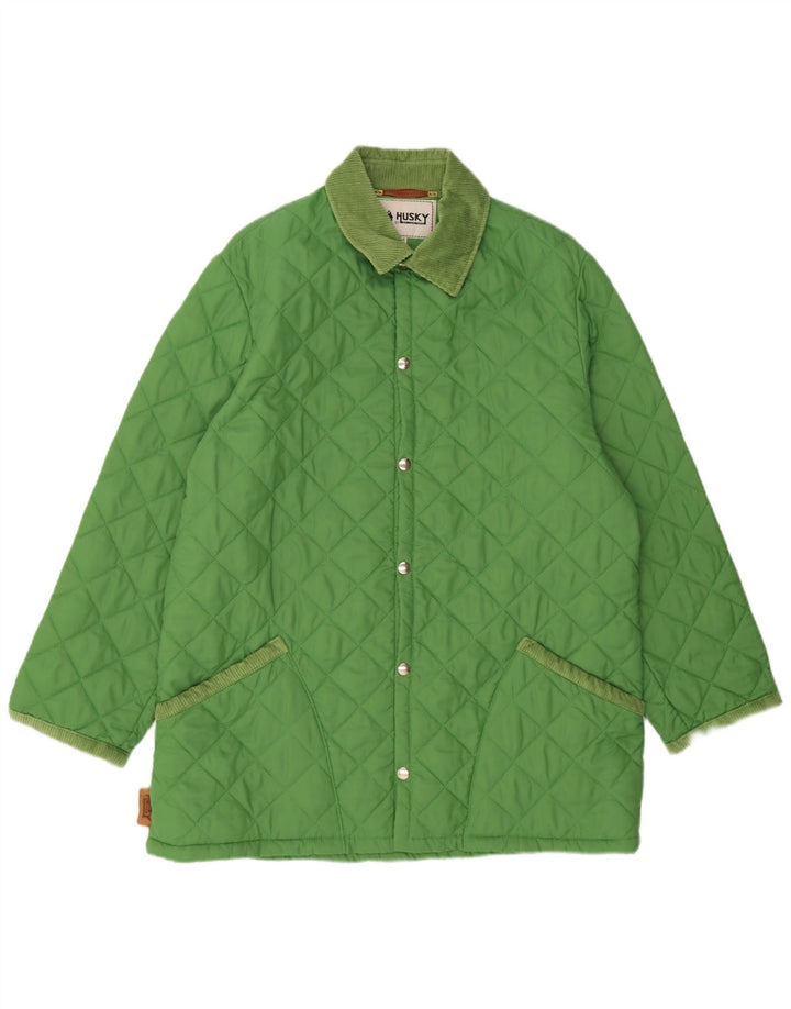 Jaqueta acolchoada masculina Husky UK 44 2XL poliamida verde