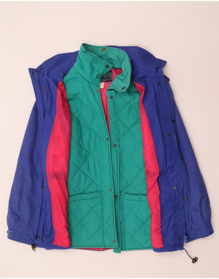Jaqueta corta-vento masculina Fila IT 52 2XL azul colorblock poliéster