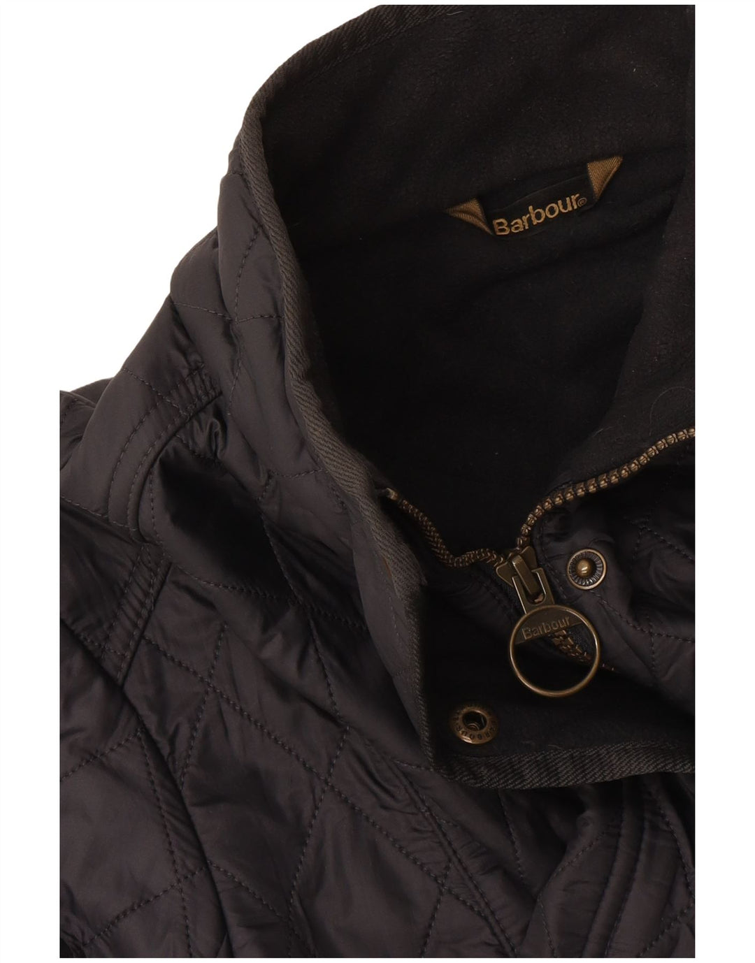 Jaqueta acolchoada feminina Barbour UK 14 grande preta