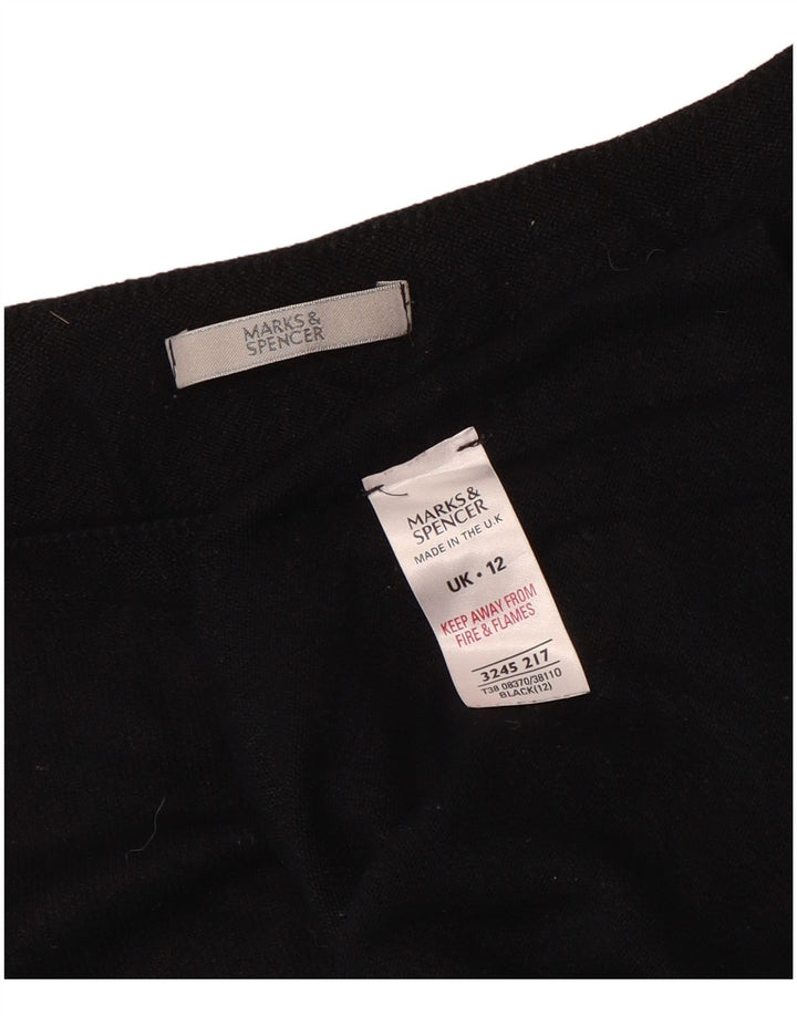 Blusa feminina Marks & Spencer UK 12 viscose preta média