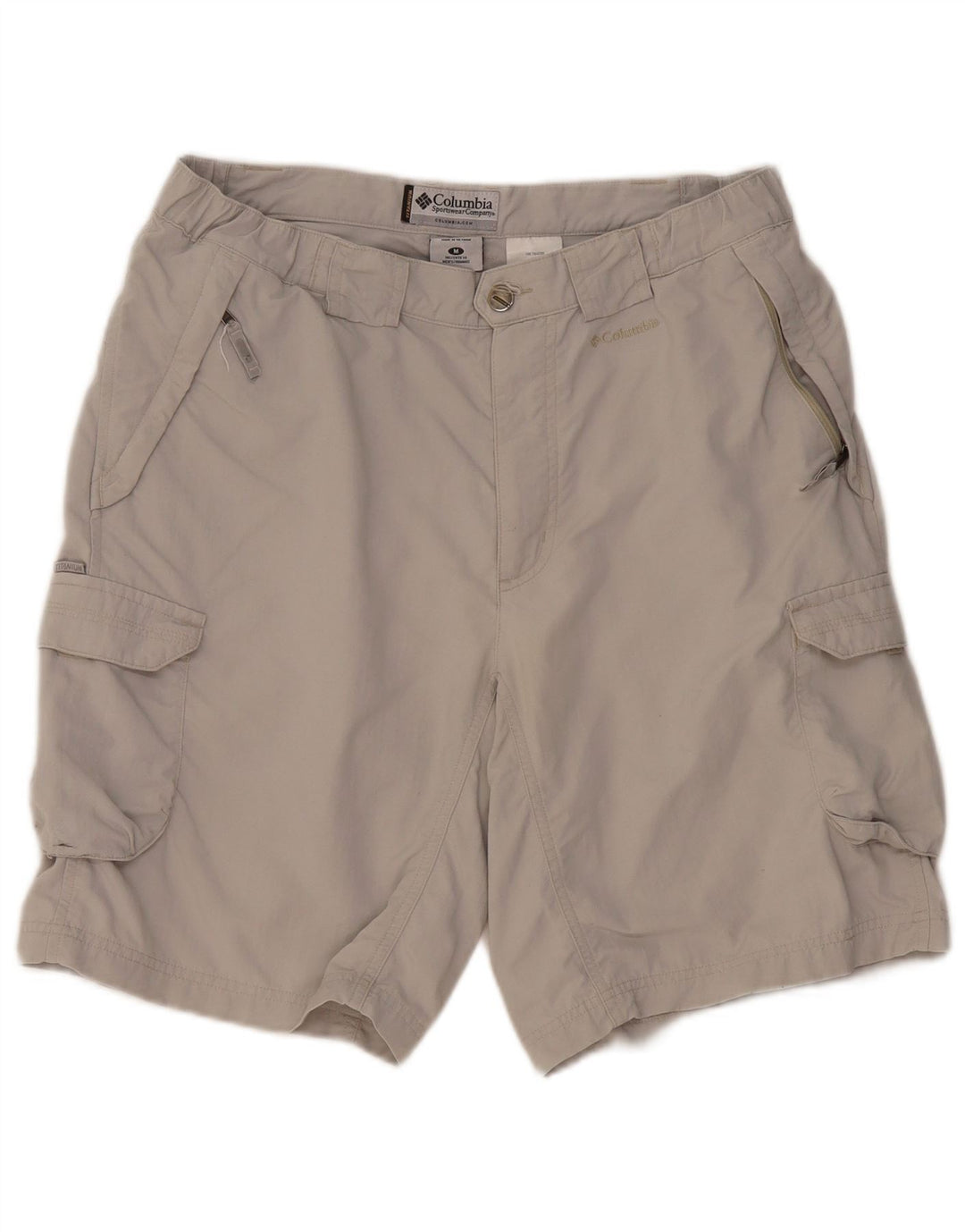 COLUMBIA Mens Cargo Shorts Medium W32  Grey Nylon Vintage Columbia and Second-Hand Columbia from Messina Hembry 