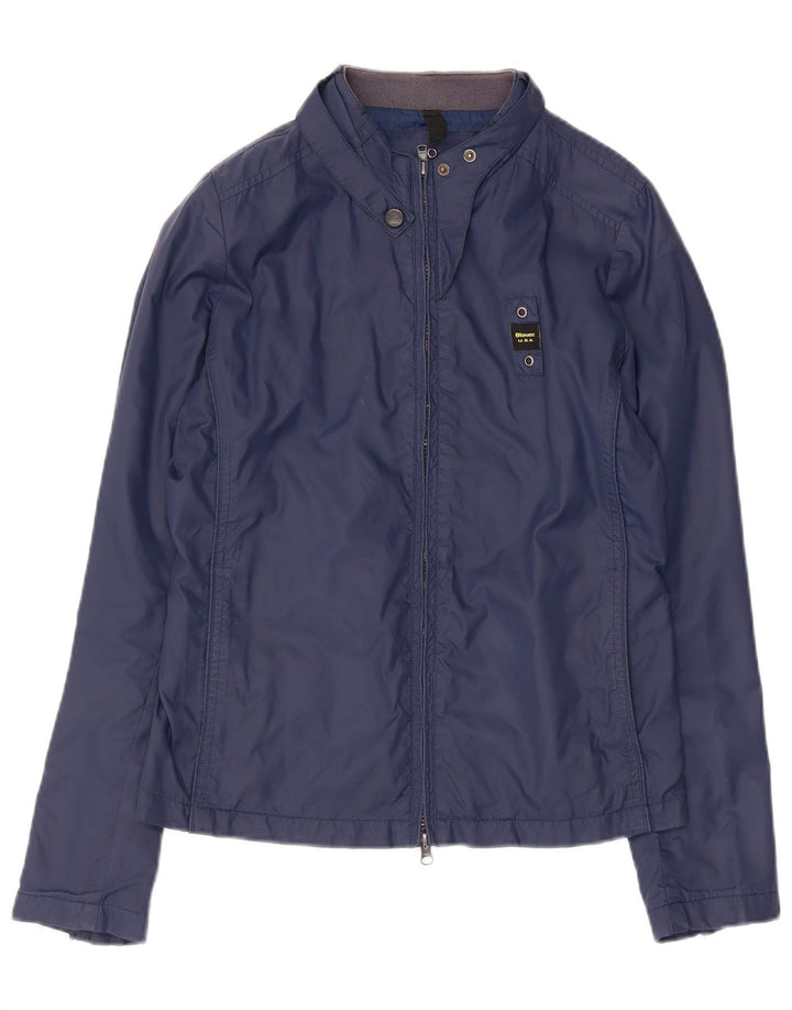 Jaqueta bomber feminina Blauer UK 12 poliamida azul marinho médio