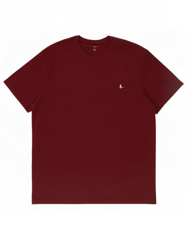 Jack Wills Mens Classic Fit T-Shirt Top XL Burgundy Cotton