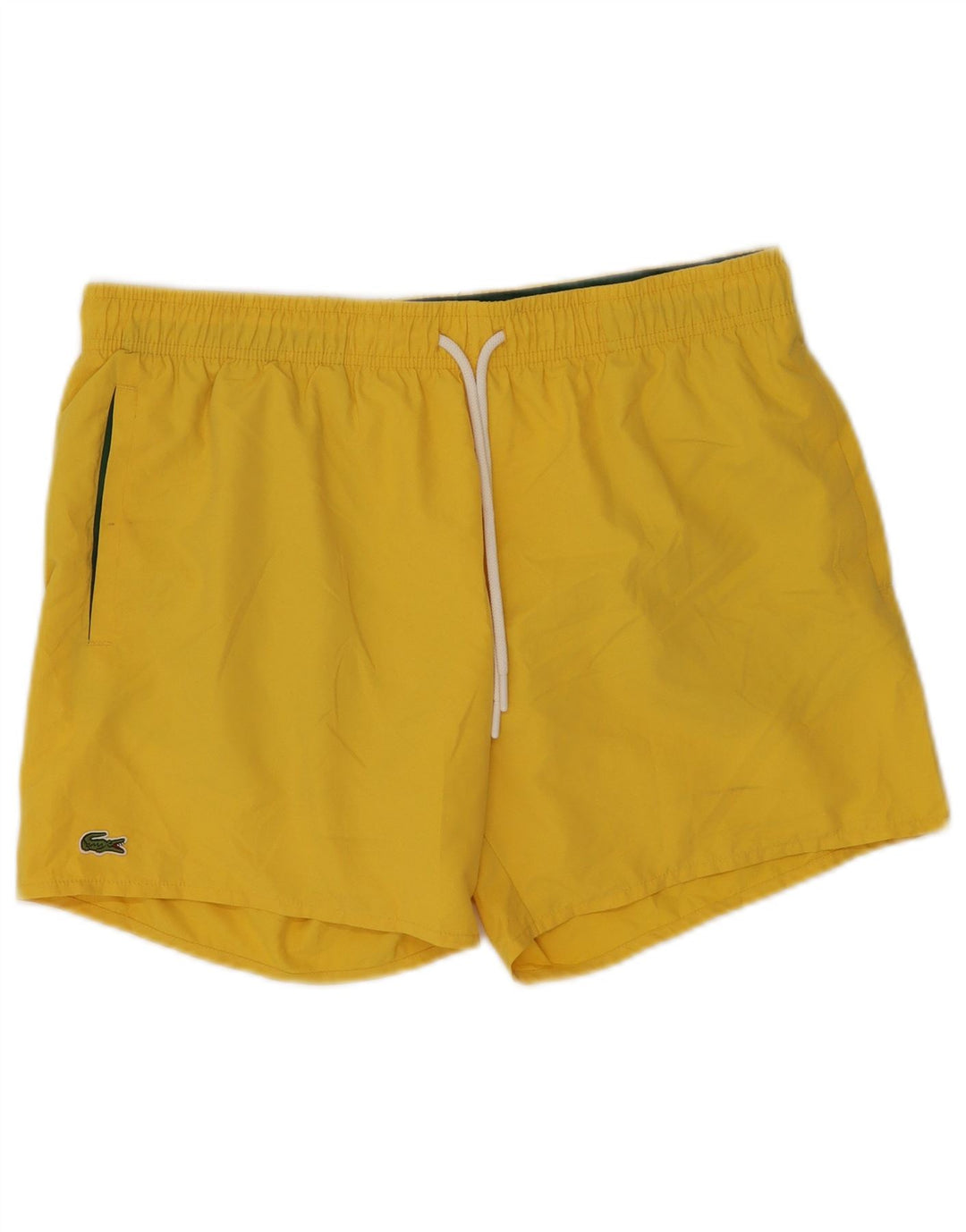 Lacoste Mens Sport Shorts Grande Poliéster Amarelo
