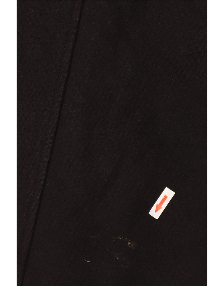 Sobretudo feminino Zara UK 10 pequeno poliéster preto