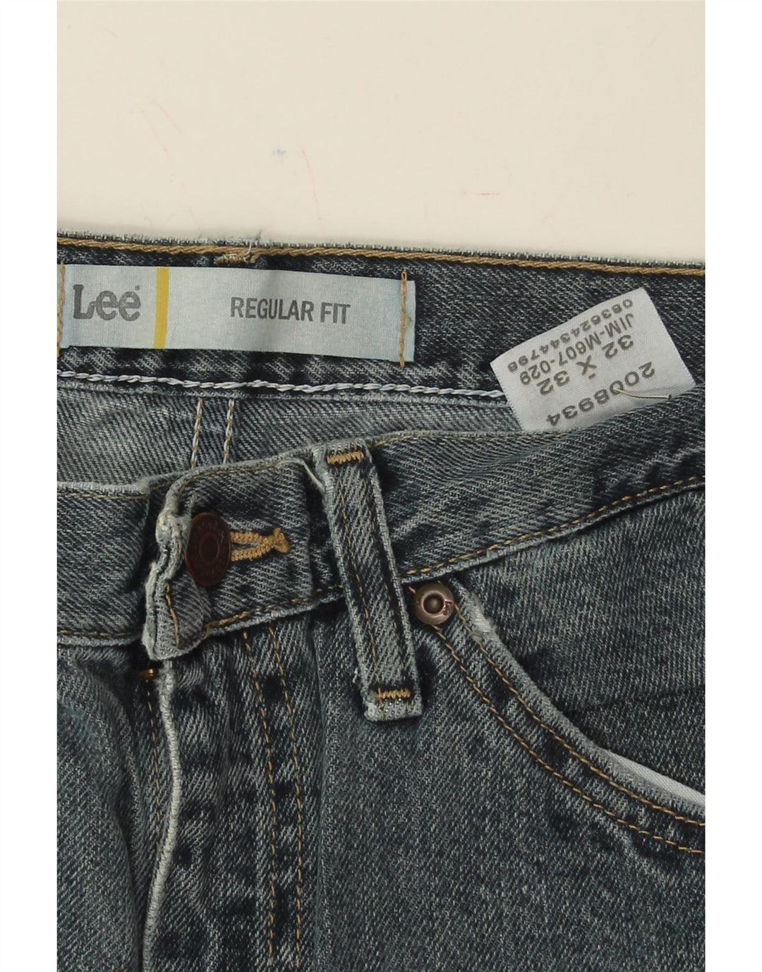 LEE Mens Regular Fit Straight Jeans W32 L32 Blue Cotton Vintage Lee and Second-Hand Lee from Messina Hembry 