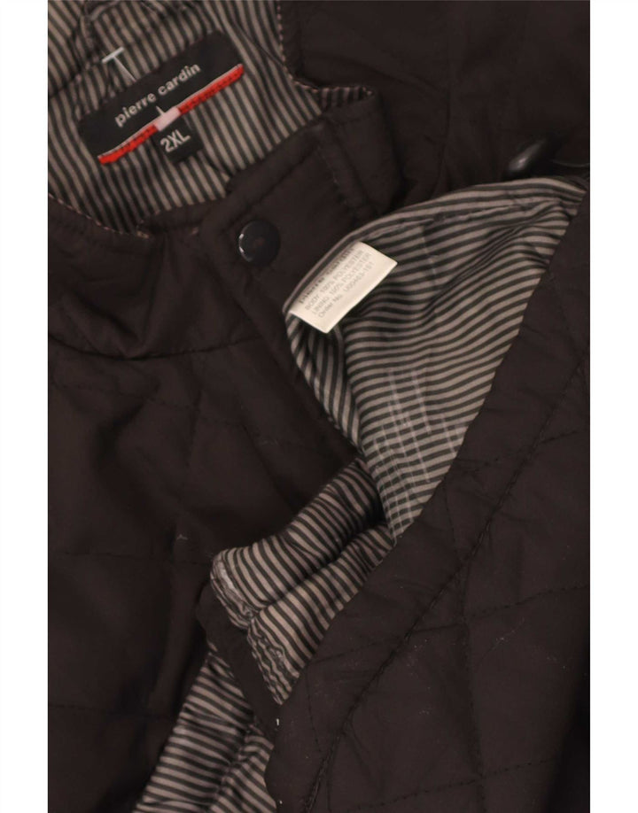 Colete acolchoado masculino Pierre Cardin UK 44 2XL poliéster marrom