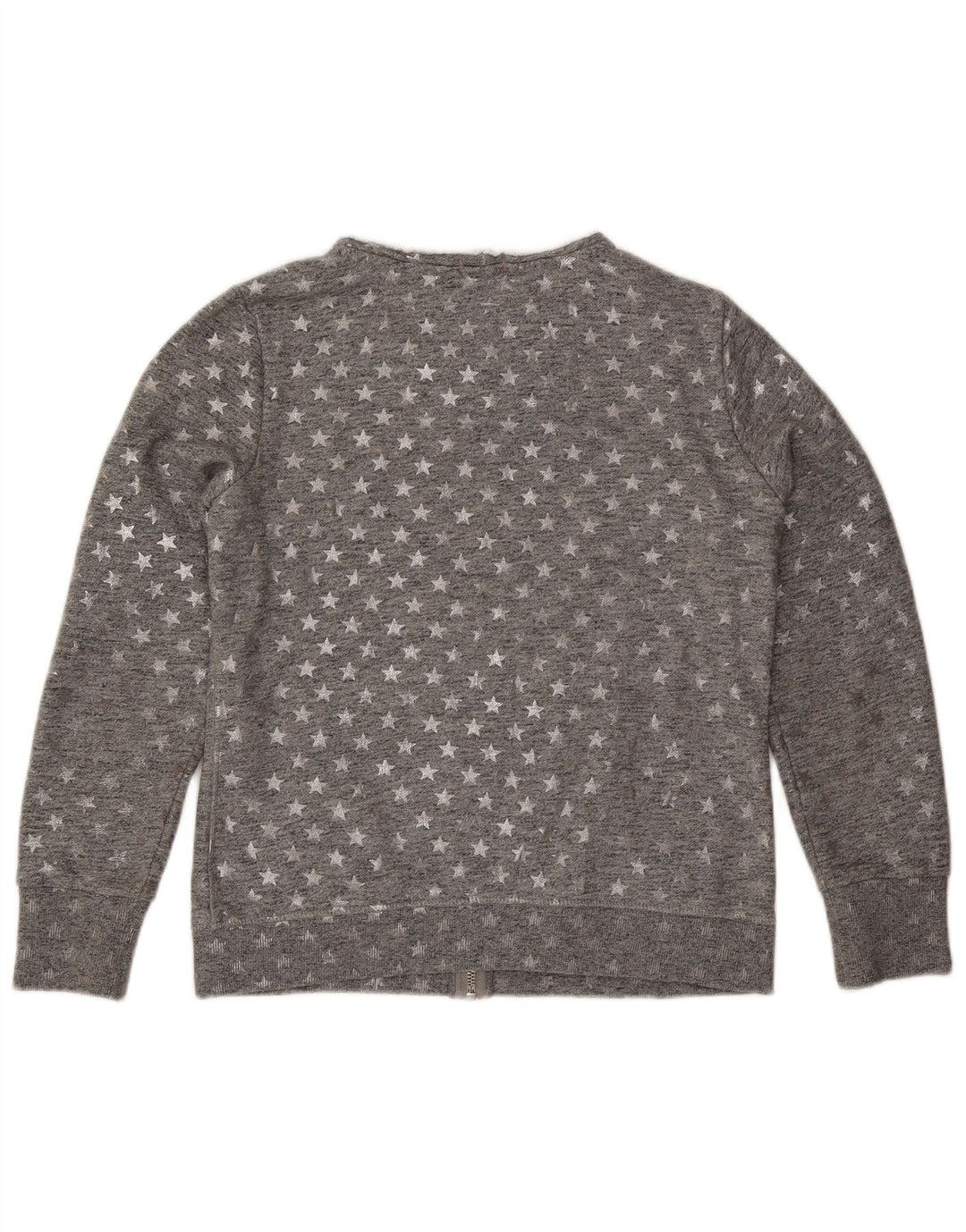 Superdry Womens Abstract Pattern Tracksuit Top Jacket UK 16 Grande Cinza