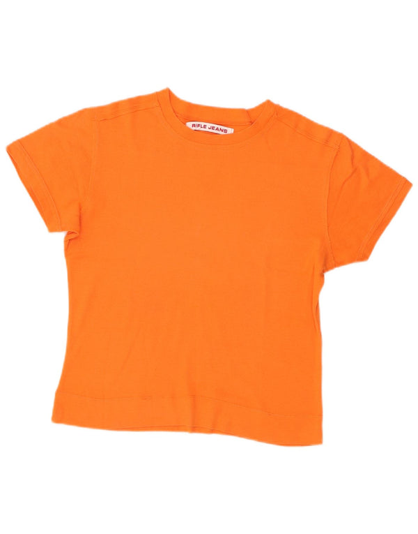 Camiseta feminina Rifle Crop Top UK 14 grande laranja