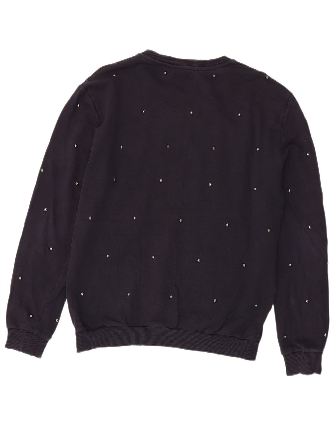 Zara moletom masculino jumper grande algodão azul marinho