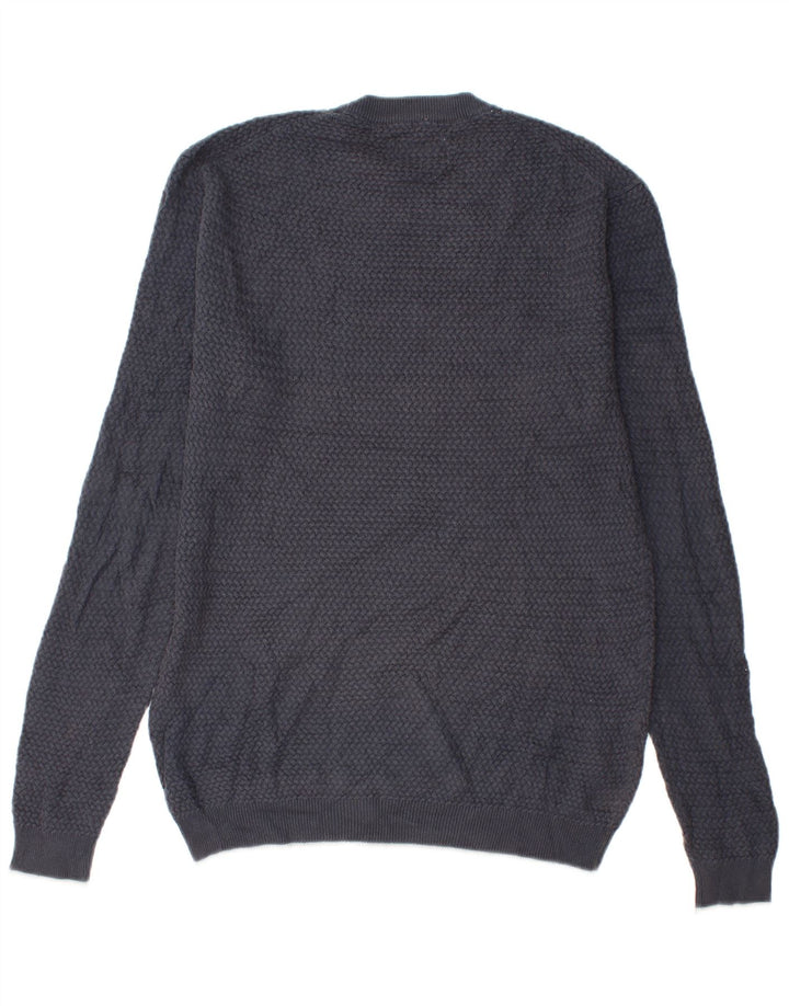 Suéter masculino Billabong com gola redonda, pequeno algodão azul marinho