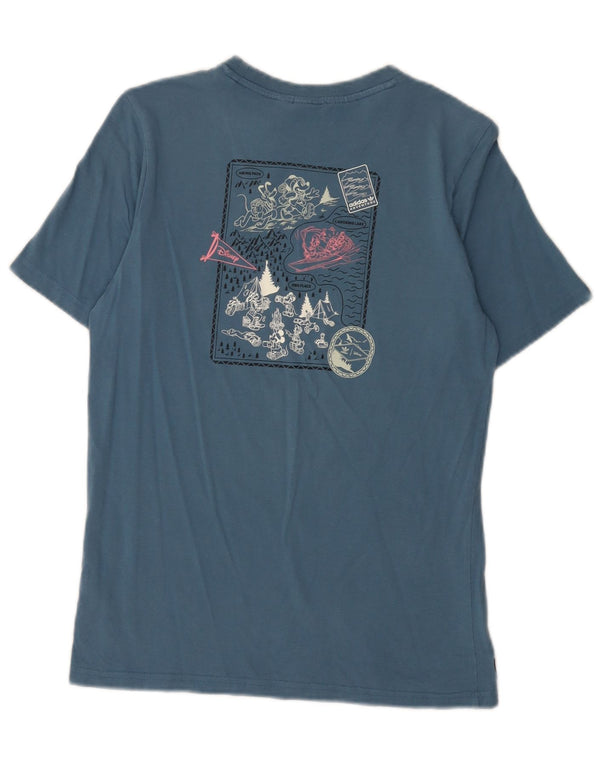 Camiseta Adidas Boys Mickey Mouse Graphic Top 13-14 Anos Azul Algodão