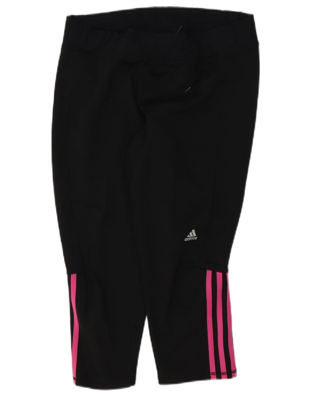 ADIDAS Womens Capri Leggings UK 16/18 Grande Preto