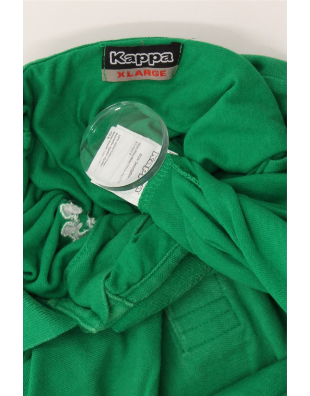 KAPPA Mens Polo Shirt XL Green Cotton Vintage Kappa and Second-Hand Kappa from Messina Hembry 