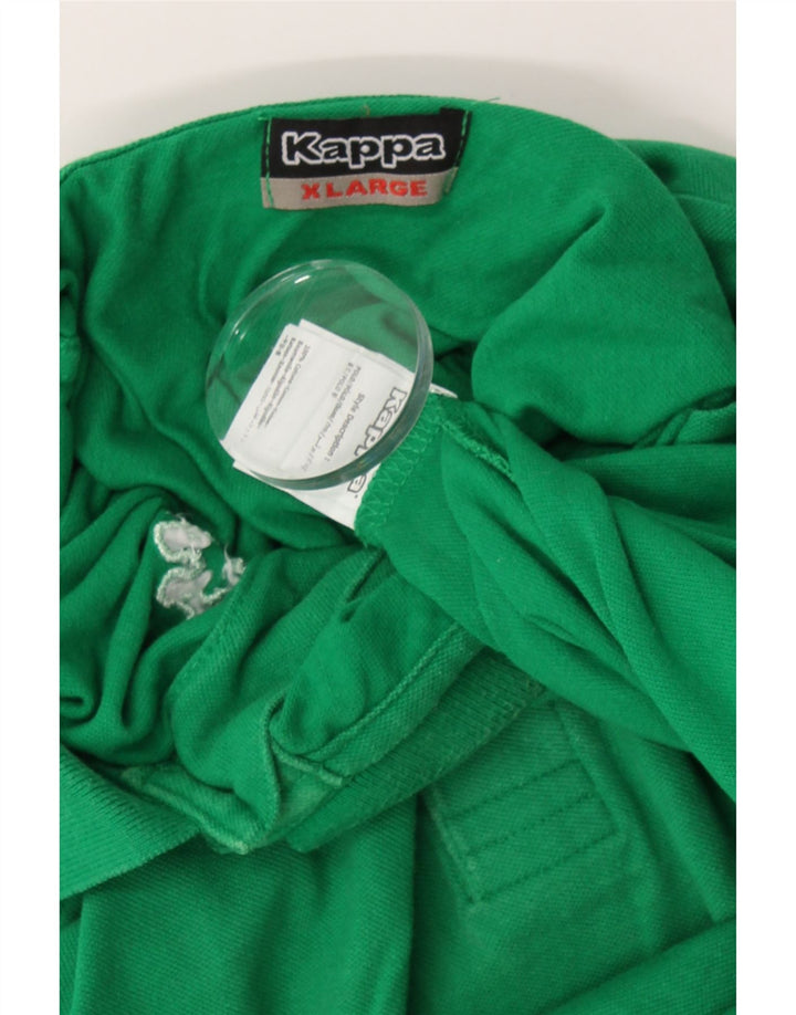 KAPPA Mens Polo Shirt XL Green Cotton Vintage Kappa and Second-Hand Kappa from Messina Hembry 