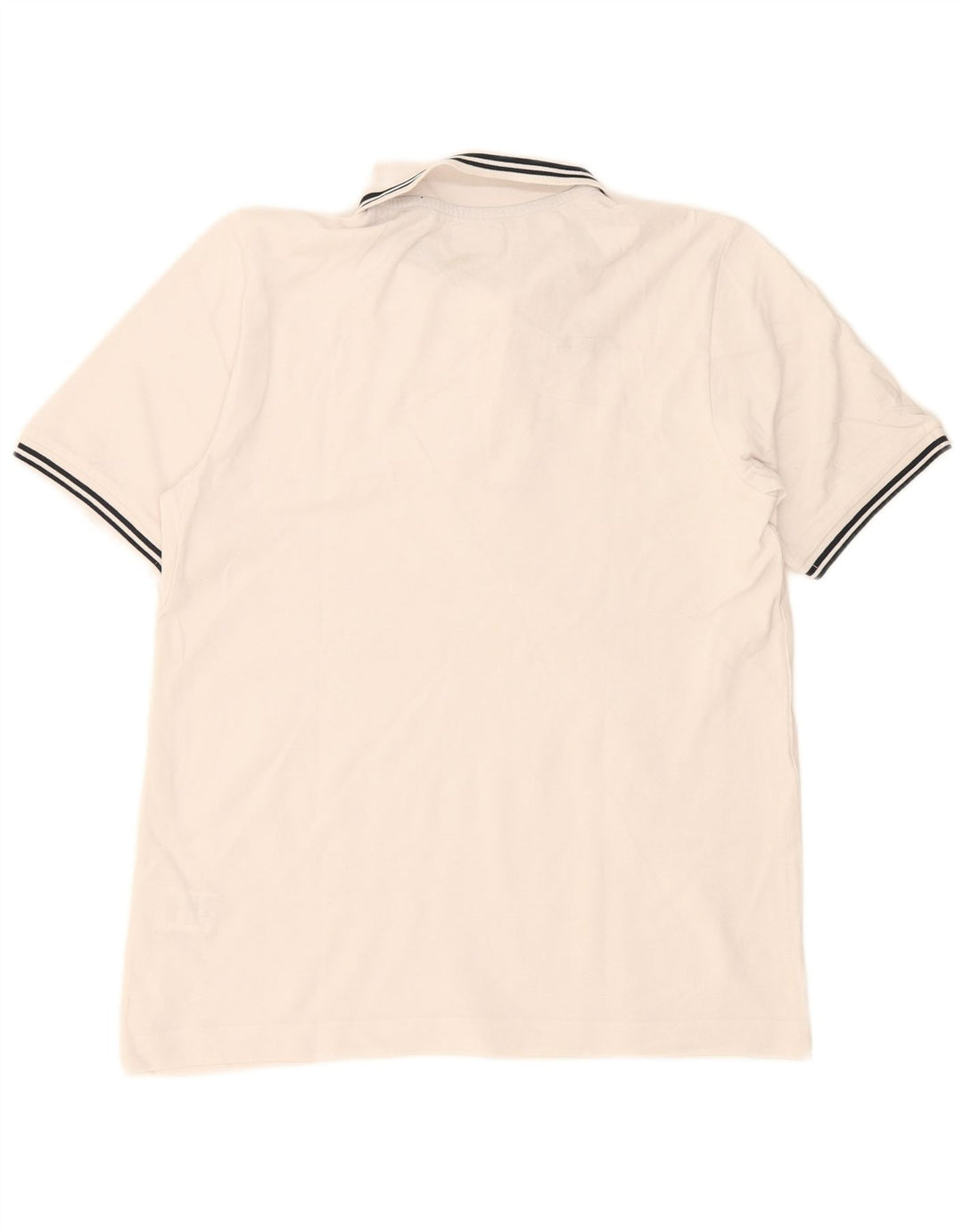 Camisa polo masculina KAPPA de algodão branco médio