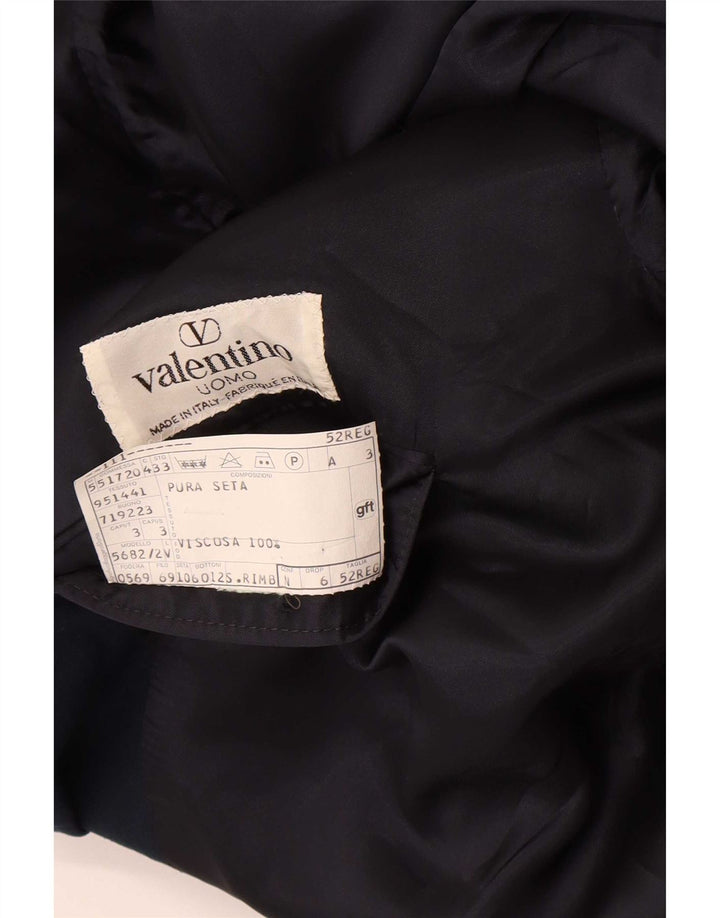 Jaqueta Blazer Masculina Valentino Double Breasted IT 52 XL Azul Marinho