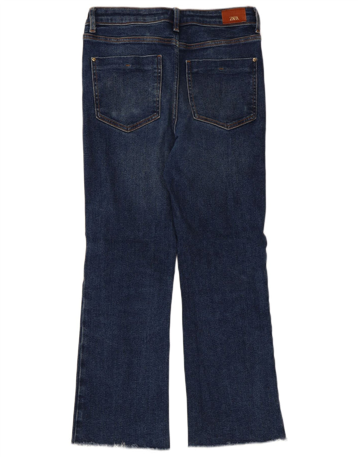 Calça jeans feminina Zara Bootcut EU 36 XS W26 L26 azul