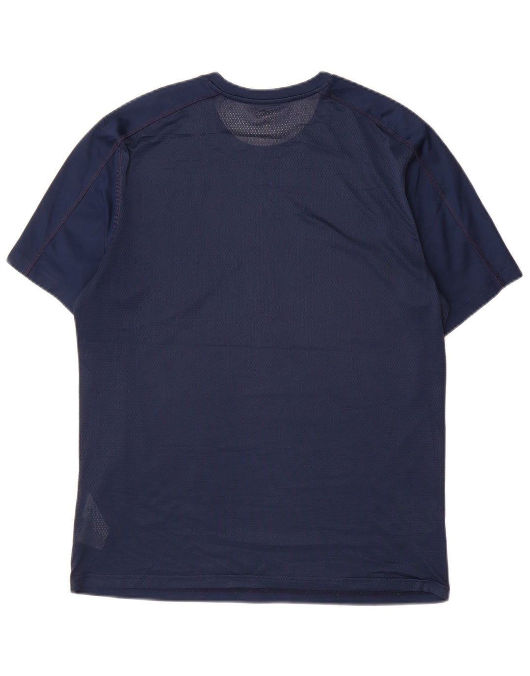 Camiseta masculina Reebok Speedwick Top médio azul marinho poliéster