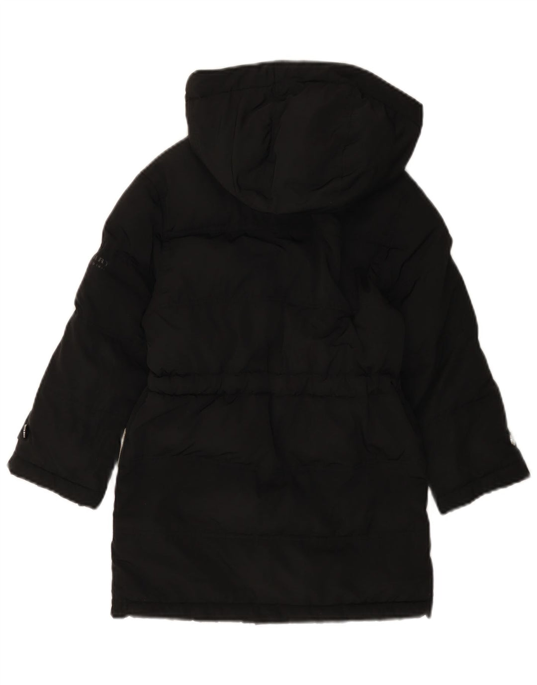 Casaco acolchoado com capuz para meninas Burberry 5-6 anos poliéster preto