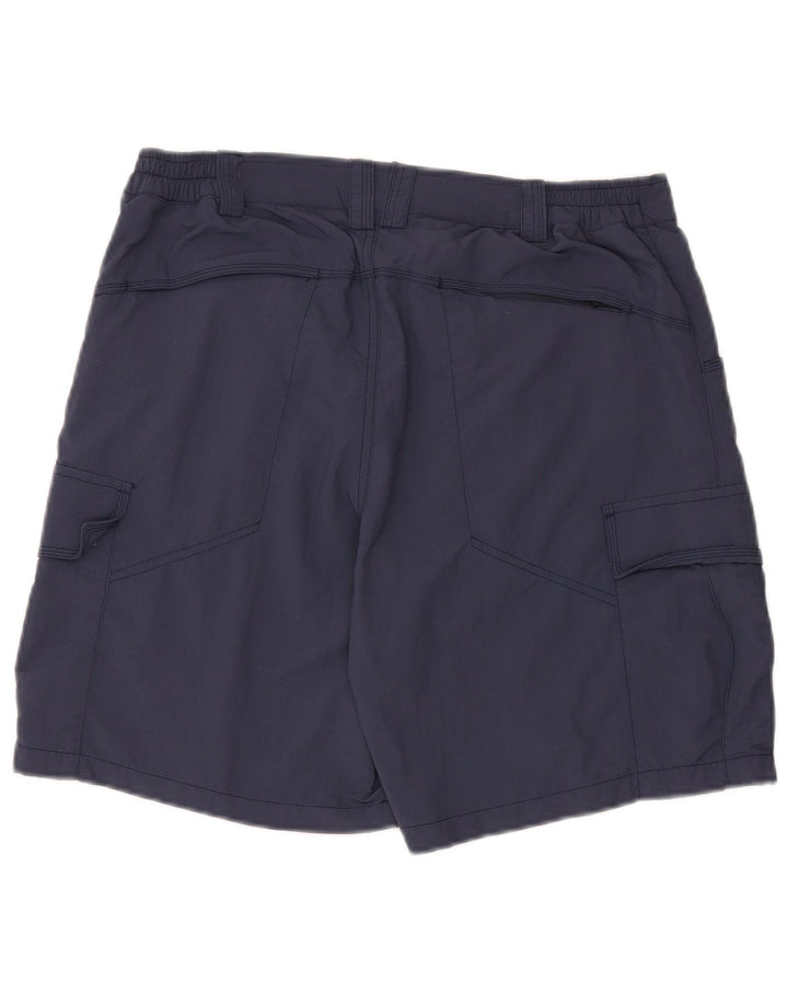 Shorts cargo masculino McKinley W33 médio azul marinho poliamida
