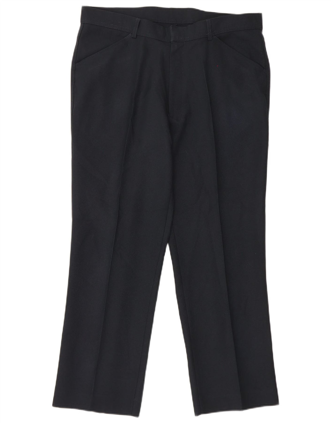 Calça masculina reta casual Farah W38 L29 poliéster preto