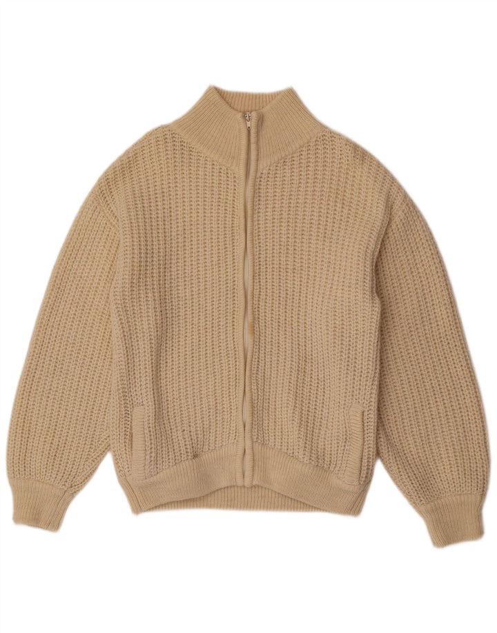 Suéter Cardigan Masculino Vintage UK 38 Bege Médio