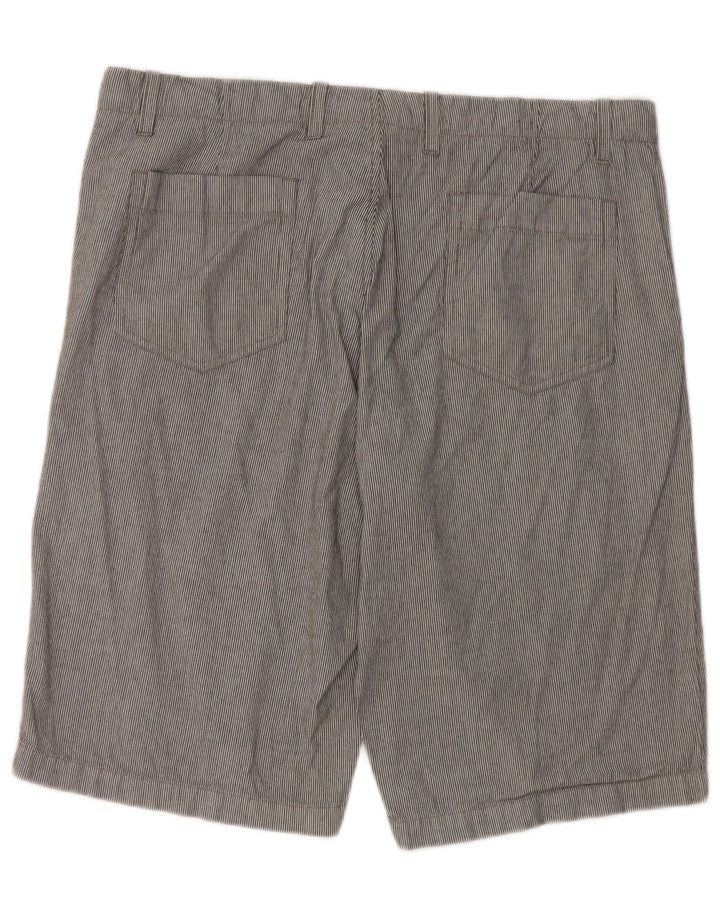 Shorts Chino masculino Gap W36 grande algodão listrado cinza