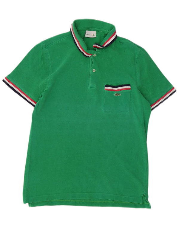 Camisa polo masculina LACOSTE tamanho 4 algodão verde médio
