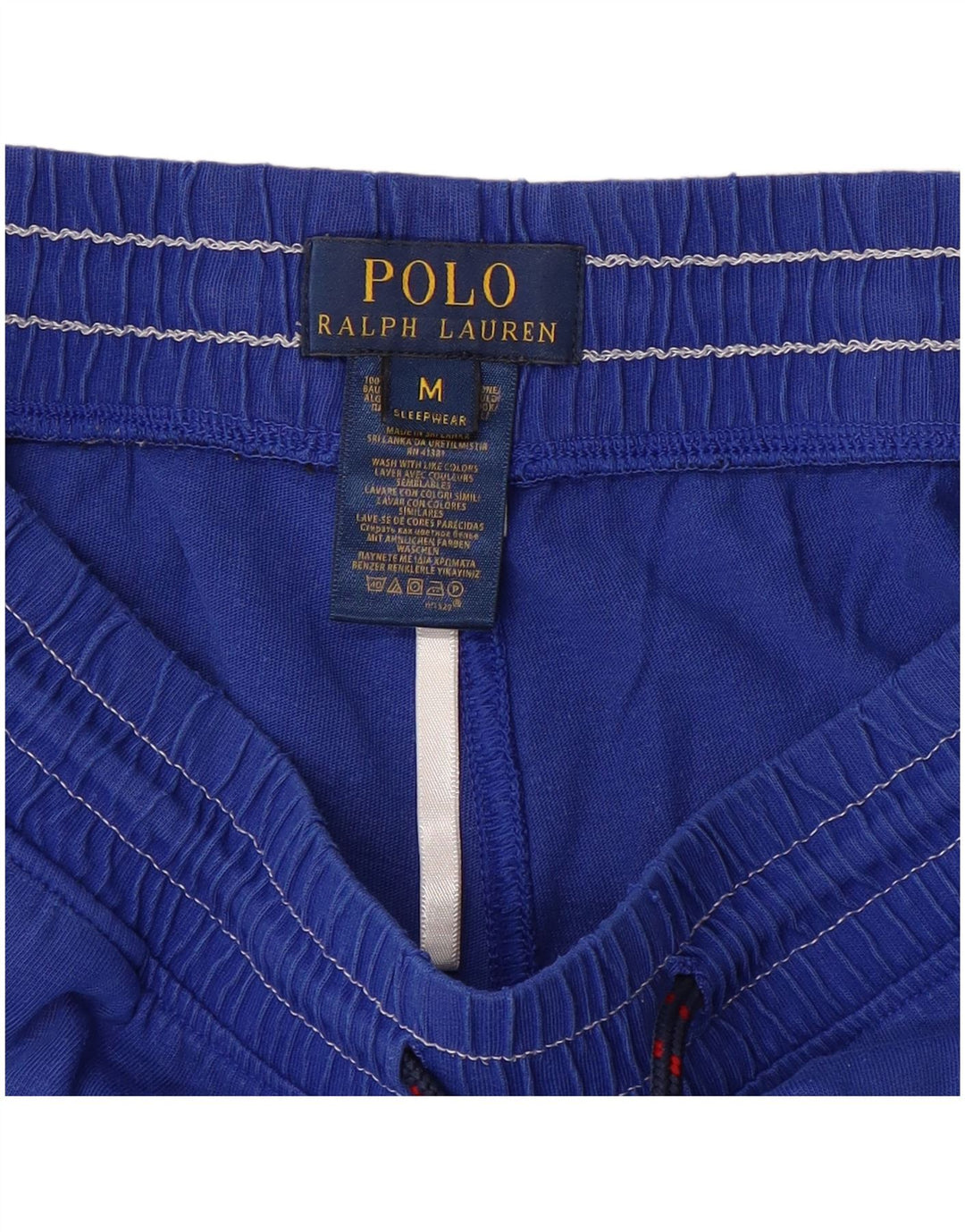 POLO RALPH LAUREN Shorts esportivos masculinos com estampa gráfica azul médio algodão